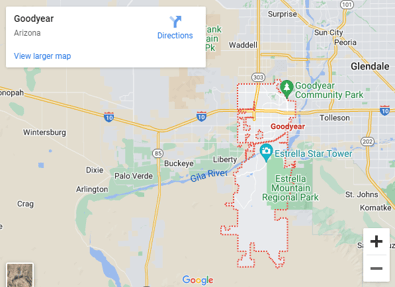 Goodyear Google Map