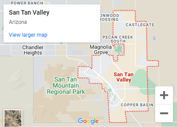 San Tan Valley Google Map