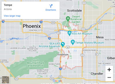 Tempe Google Map