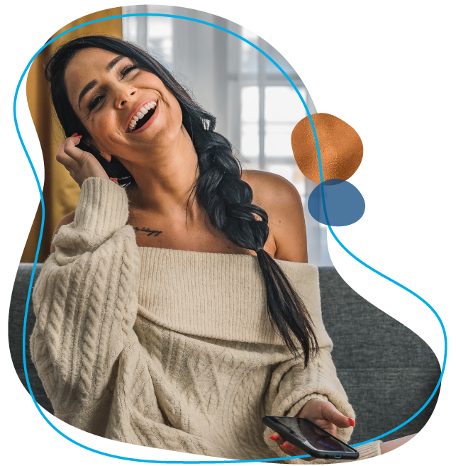 woman on her cellphone