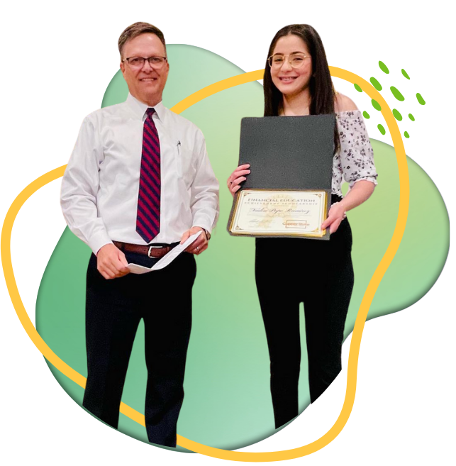 Robb Scott (President/CEO) and Scholarship Winner 2022