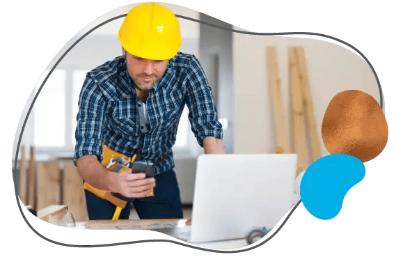 Construction man on cell phone (1)