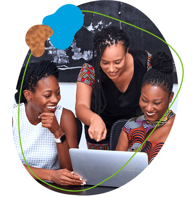 Women looking at computer for debt consalidation (1)