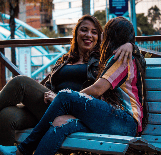couple on bench