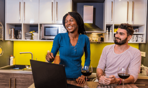 couple at counter