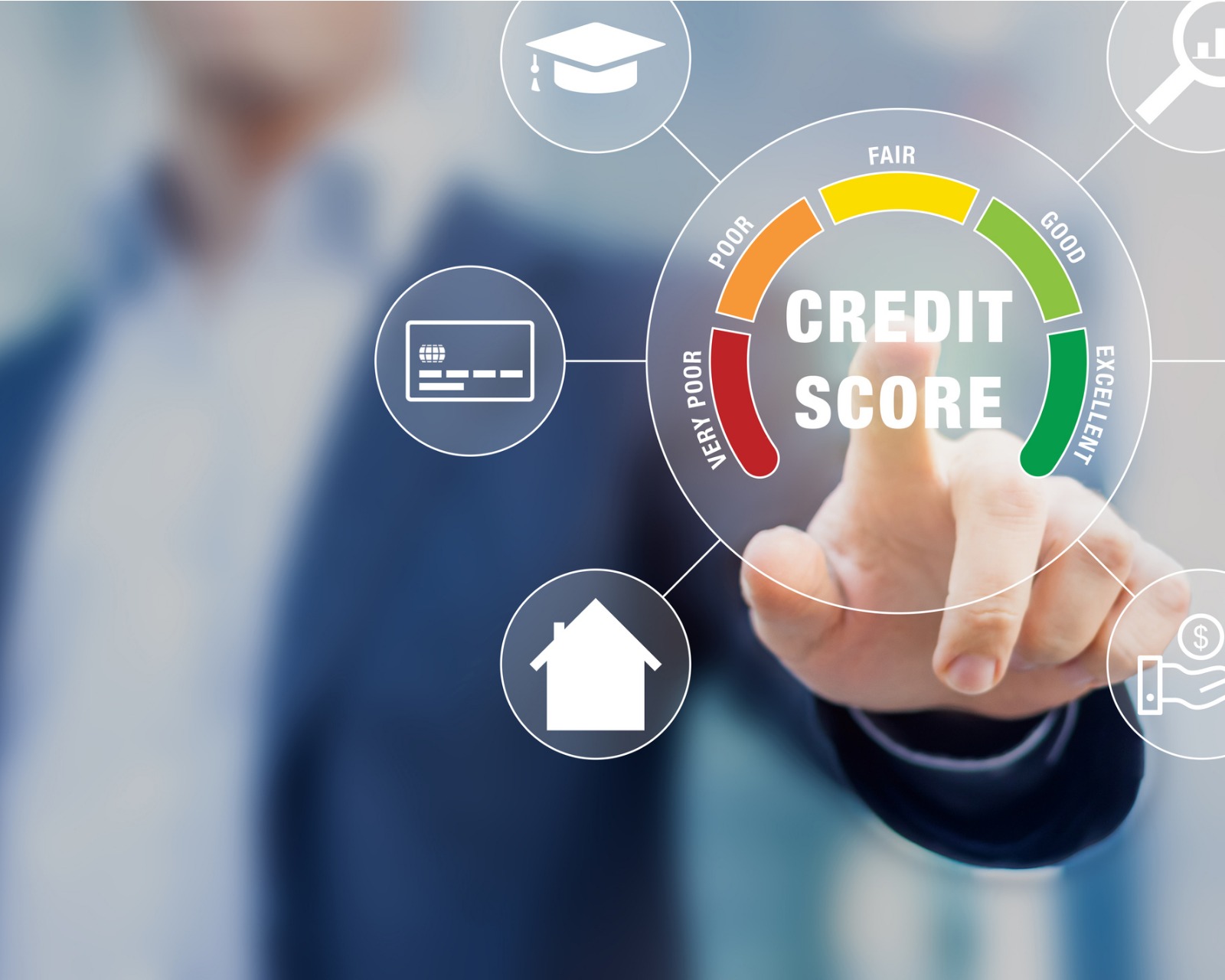 credit-score-rating-based-on-debt-reports-showing-creditworthiness-or-picture-id1200726951