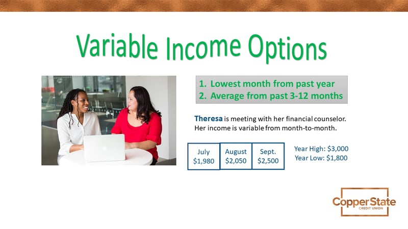 variable income example and options