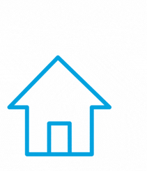 Animated graphic of a house and credit cards to represent how a HELOC works