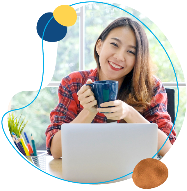 woman with coffee