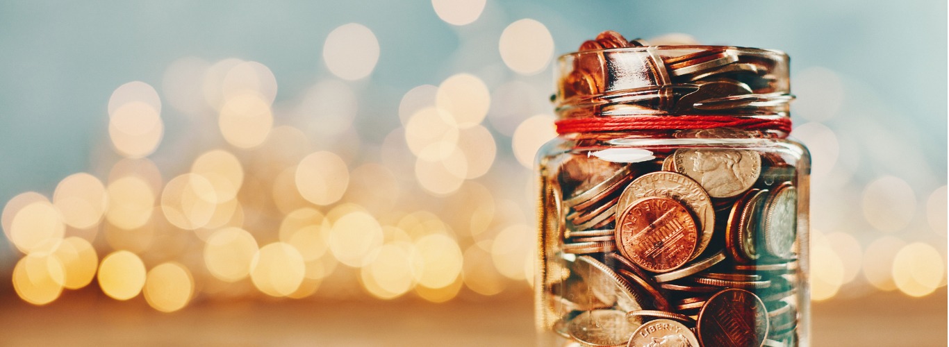 Savings Plan- Image of change in a mason jar
