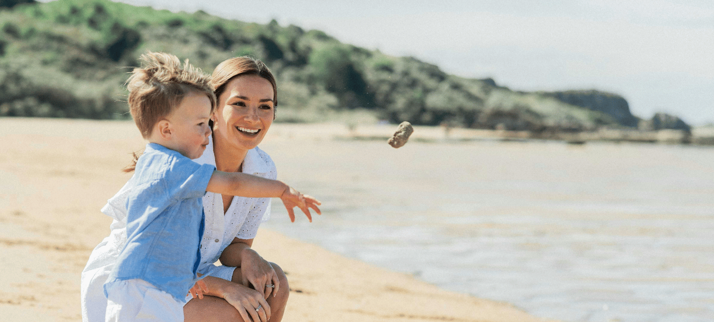 mom-and-son-at-the-beach